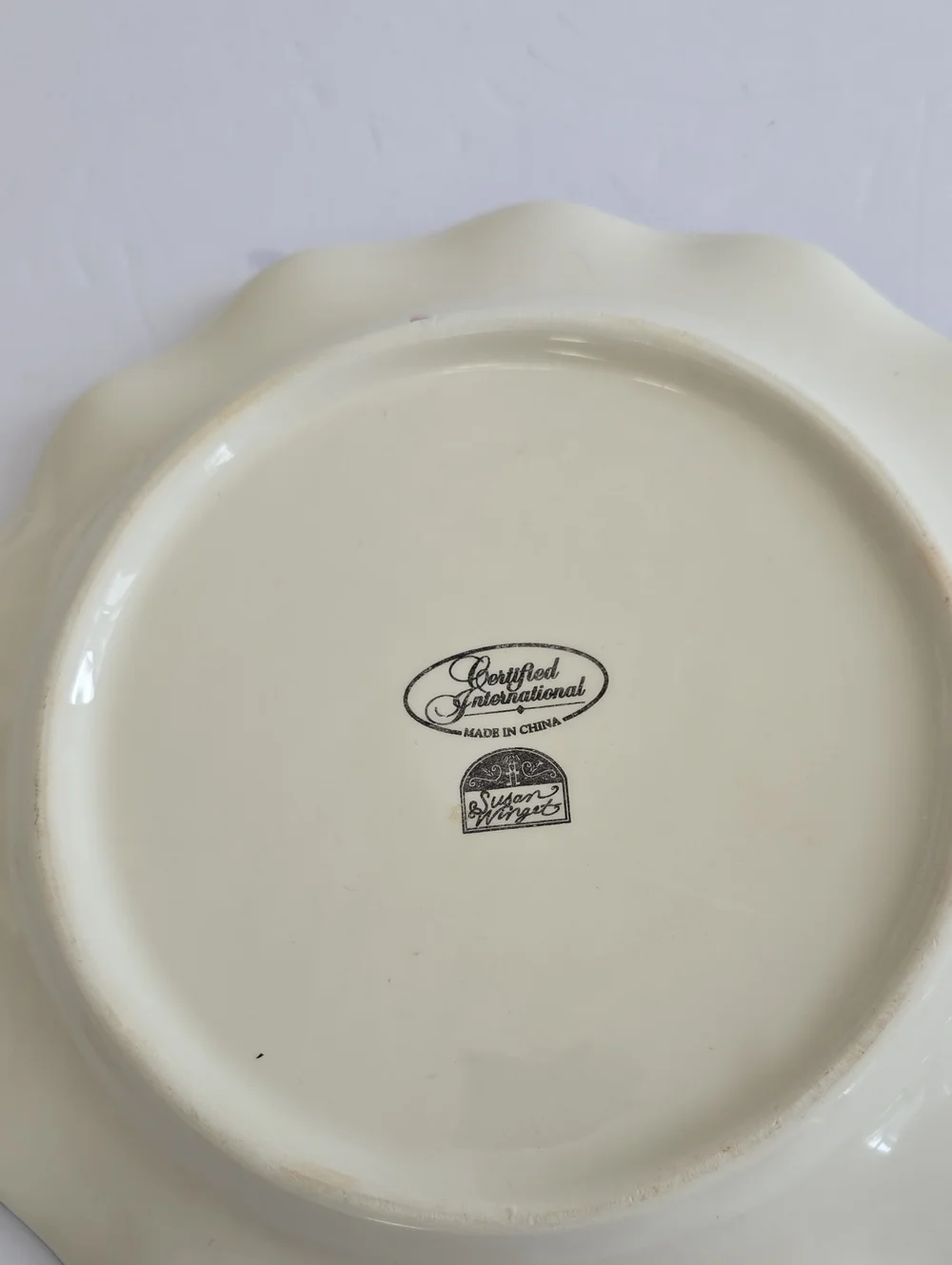 Susan Winget Set Of 2 Certified International Country Collage Salad Plates